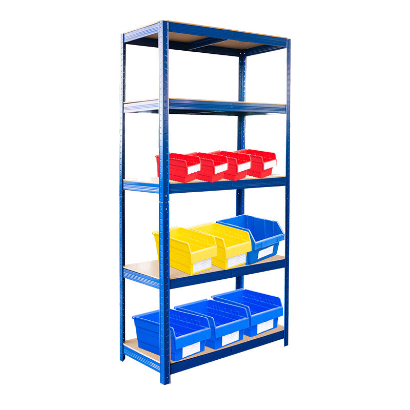 Boltless 5 Tier Racking Heavy Duty Garage Shelving Storage Shelves Steel Unit