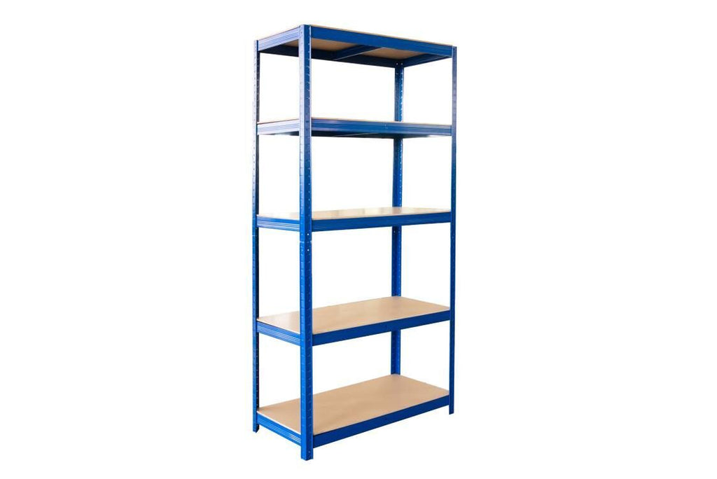 Boltless 5 Tier Racking Heavy Duty Garage Shelving Storage Shelves Steel Unit