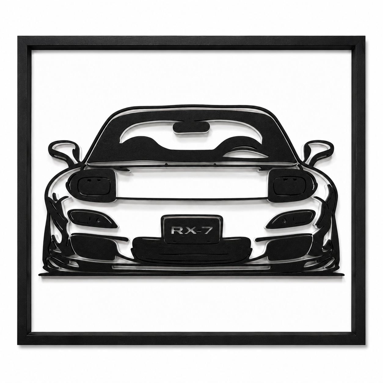 Mazda RX-7 FD - 3D Wall Art - Made in the UK