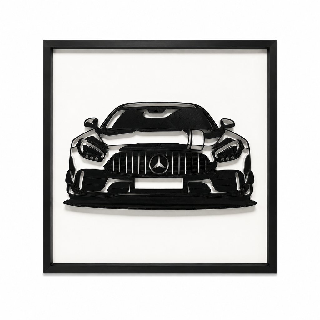 Mercedes AMG GTR - 3D Wall Art - Made in the UK
