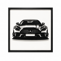 Mercedes AMG GTR - 3D Wall Art - Made in the UK