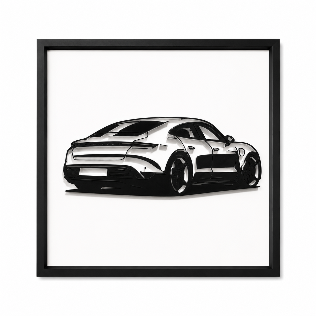 Porsche Taycan - 3D Wall Art - Made in the UK